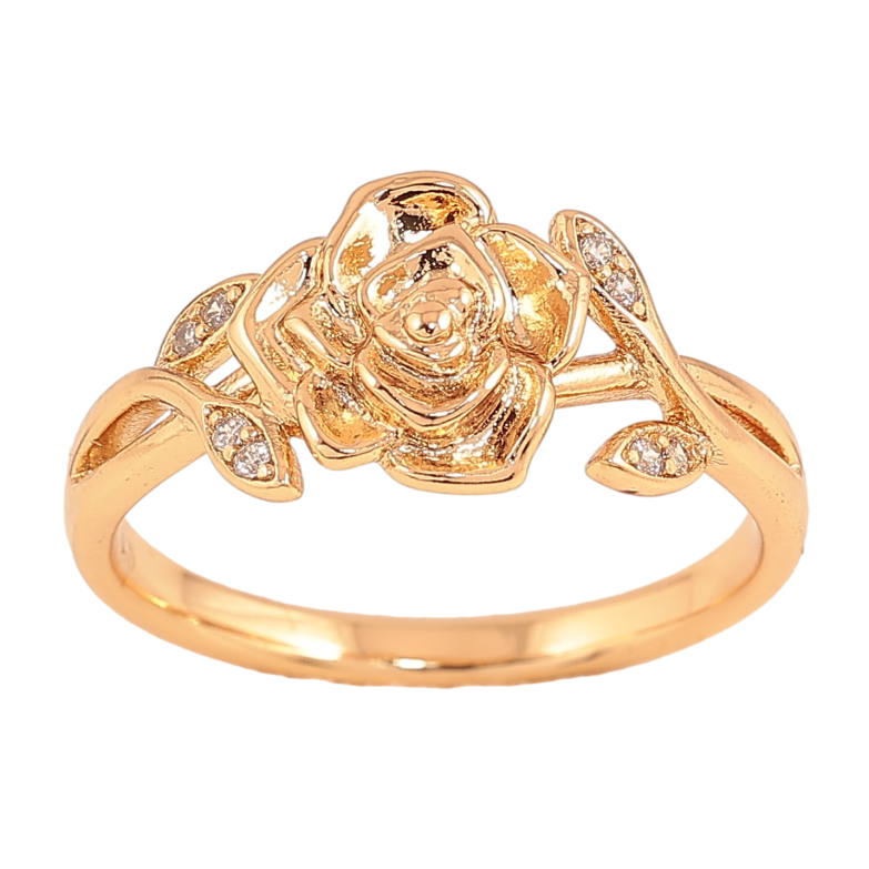 Кольцо Xuping цвет Позолота 18K "Роза" фото №1