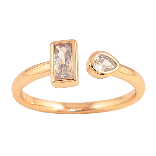 Кольцо Xuping цвет Позолота 18K "Узор с кристаллами" фото №1 Кольцо Xuping цвет Позолота 18K "Узор с кристаллами" фото №1