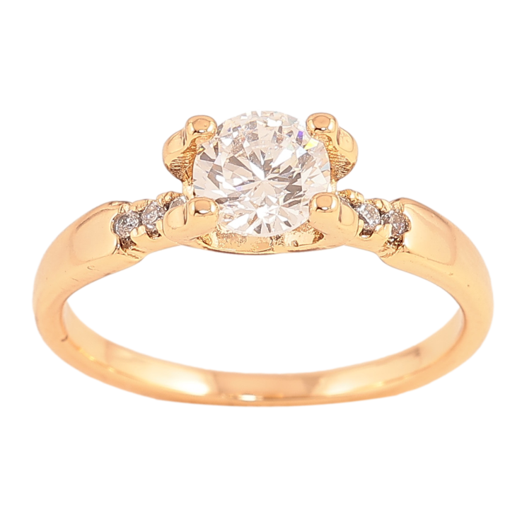 Кольцо Xuping цвет Позолота 18K "Узор с кристаллами" фото №16