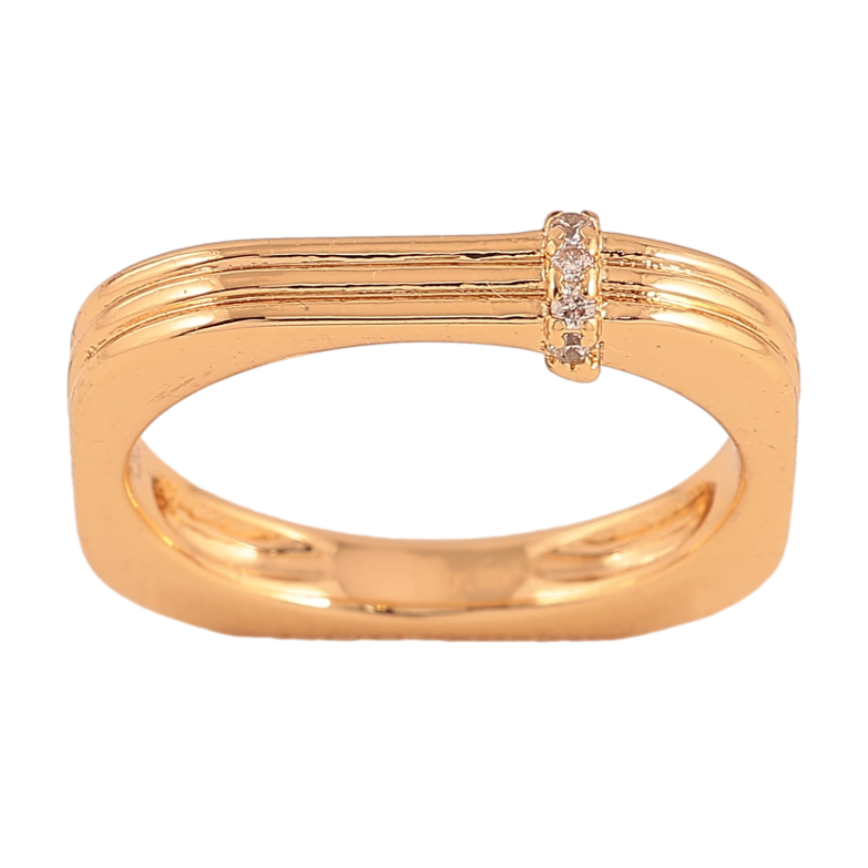 Кольцо Xuping цвет Позолота 18K "Узор с кристаллами" фото №1