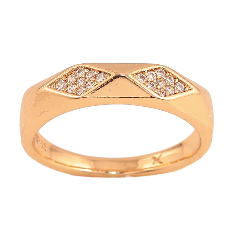 Каблучка Xuping колір Позолота 18K "Візерунок з кристалами" фото №2