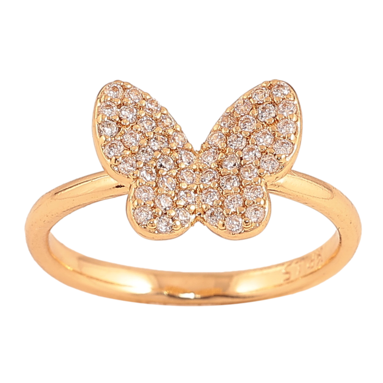Кольцо Xuping цвет Позолота 18K "Бабочка с кристаллами" фото №1