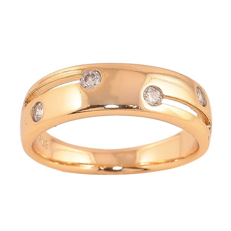 Кольцо Xuping цвет Позолота 18K "Узор с  кристаллами"  фото №23