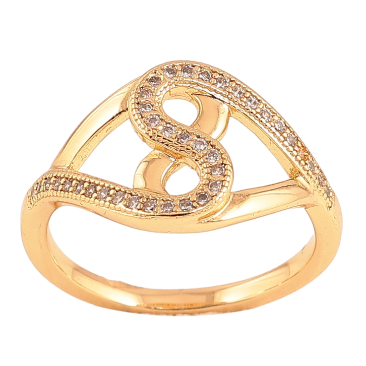 Кольцо Xuping цвет Позолота 18K "Узор с кристаллами" фото №13