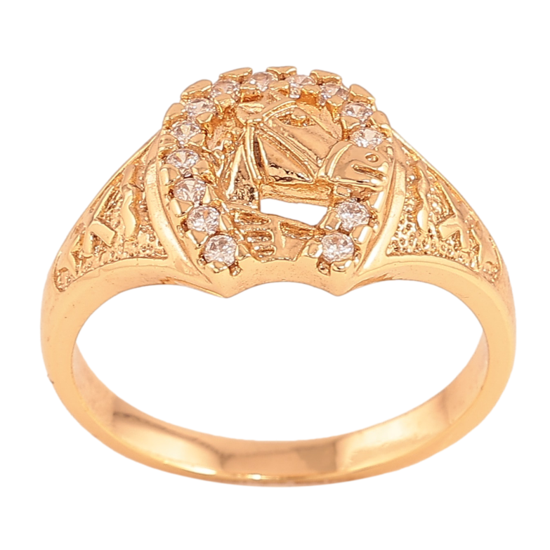 Кольцо Xuping цвет Позолота 18K "Лошадь в подкове" фото №1 Кольцо Xuping цвет Позолота 18K "Лошадь в подкове" фото №1