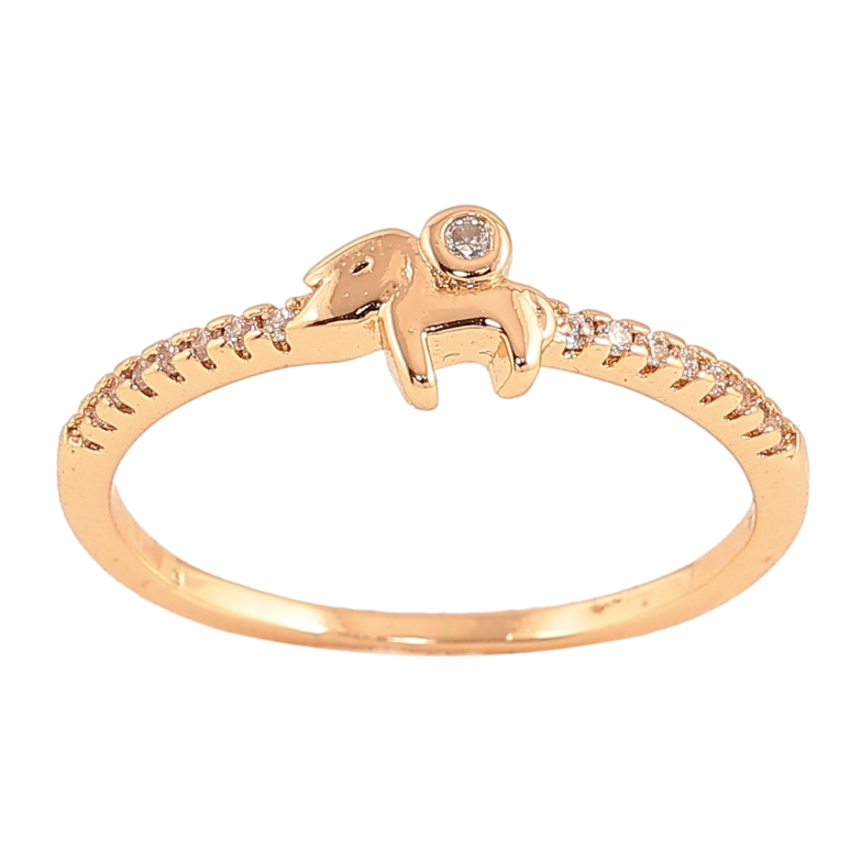 Каблучка Xuping колір Позолота 18K "Візерунок з кристалами" фото №1
