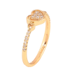 Каблучка Xuping колір Позолота 18K "Серце з кристалами" фото №2 Каблучка Xuping колір Позолота 18K "Серце з кристалами" фото №2