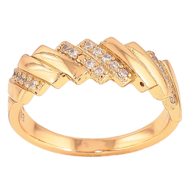 Каблучка Xuping колір Позолота 18K "Візерунок з кристалами" фото №18 Каблучка Xuping колір Позолота 18K "Візерунок з кристалами" фото №18