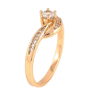 Каблучка Xuping колір Позолота 18K "Візерунок з кристалами" фото №2