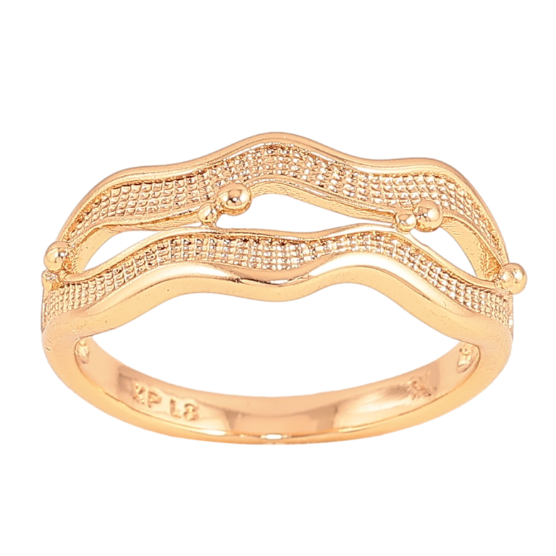 Каблучка Xuping колір Позолота 18K Декоративний візерунок фото №3 Каблучка Xuping колір Позолота 18K Декоративний візерунок фото №3