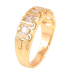 Кольцо Xuping цвет Позолота 18K "Узор с кристаллами" фото №2 Кольцо Xuping цвет Позолота 18K "Узор с кристаллами" фото №2