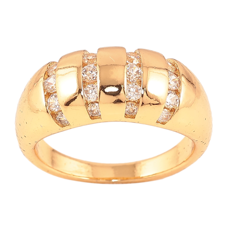 Кольцо Xuping цвет Позолота 18K "Узор с кристаллами"  фото №1