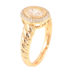Кольцо Xuping цвет Позолота 18K "Узор с кристаллами" фото №2 Кольцо Xuping цвет Позолота 18K "Узор с кристаллами" фото №2
