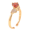 Кольцо Xuping цвет Позолота 18K "Узор с красным кристаллом"  фото №2