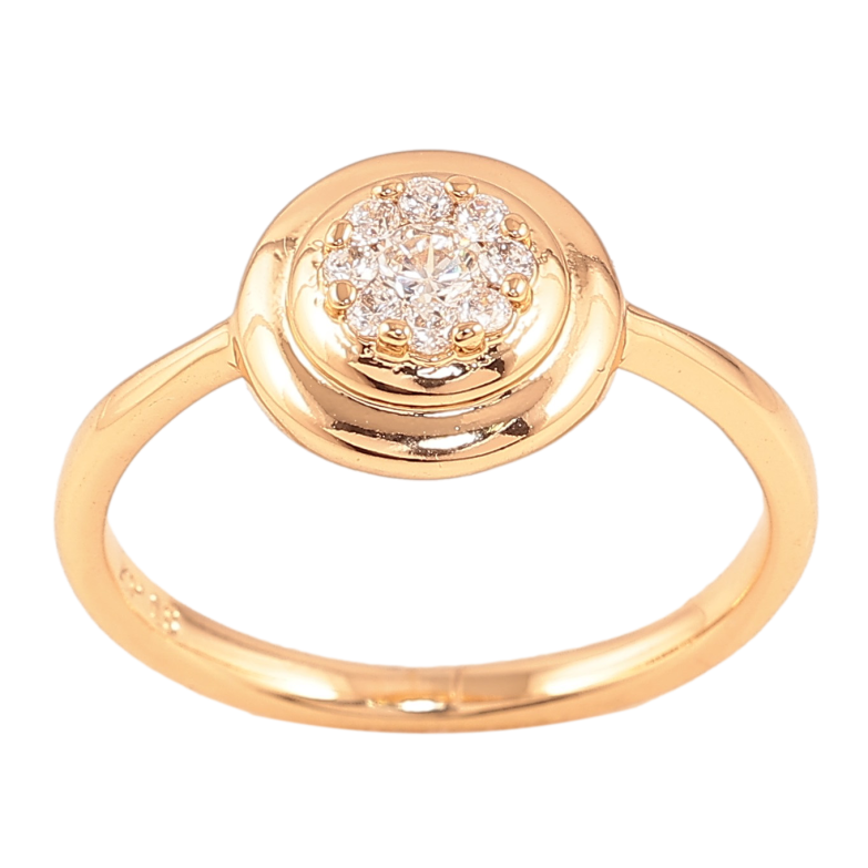 Кольцо Xuping цвет Позолота 18K "Узор с кристаллами" фото №1 Кольцо Xuping цвет Позолота 18K "Узор с кристаллами" фото №1