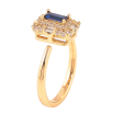 Каблучка Xuping колір Позолота 18K "Інкрустація із синім кристалом" фото №2