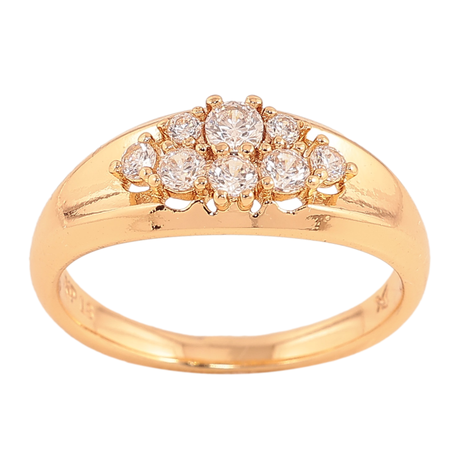 Кольцо Xuping цвет Позолота 18K "Узор с кристаллами" фото №1 Кольцо Xuping цвет Позолота 18K "Узор с кристаллами" фото №1