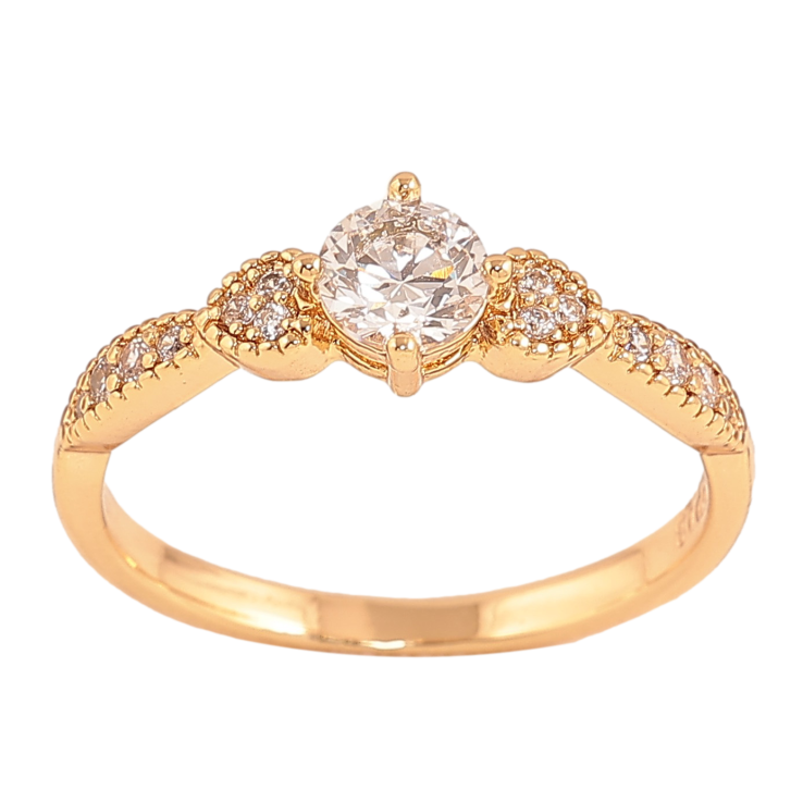 Кольцо Xuping цвет Позолота 18K "Узор с кристаллами" фото №15 Кольцо Xuping цвет Позолота 18K "Узор с кристаллами" фото №15