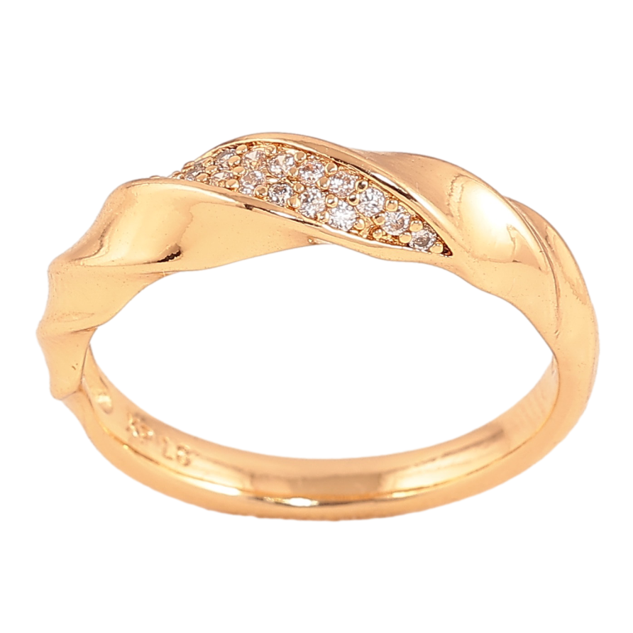 Кольцо Xuping цвет Позолота 18K "Узор с кристаллами" фото №1 Кольцо Xuping цвет Позолота 18K "Узор с кристаллами" фото №1