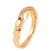 Кольцо Xuping цвет Позолота 18K "Узор с кристаллами" фото №2 Кольцо Xuping цвет Позолота 18K "Узор с кристаллами" фото №2