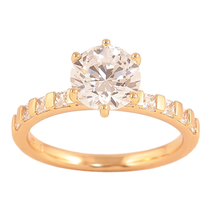 Кольцо Xuping цвет Позолота 18K "Кристалл" ø 8мм фото №16 Кольцо Xuping цвет Позолота 18K "Кристалл" ø 8мм фото №16