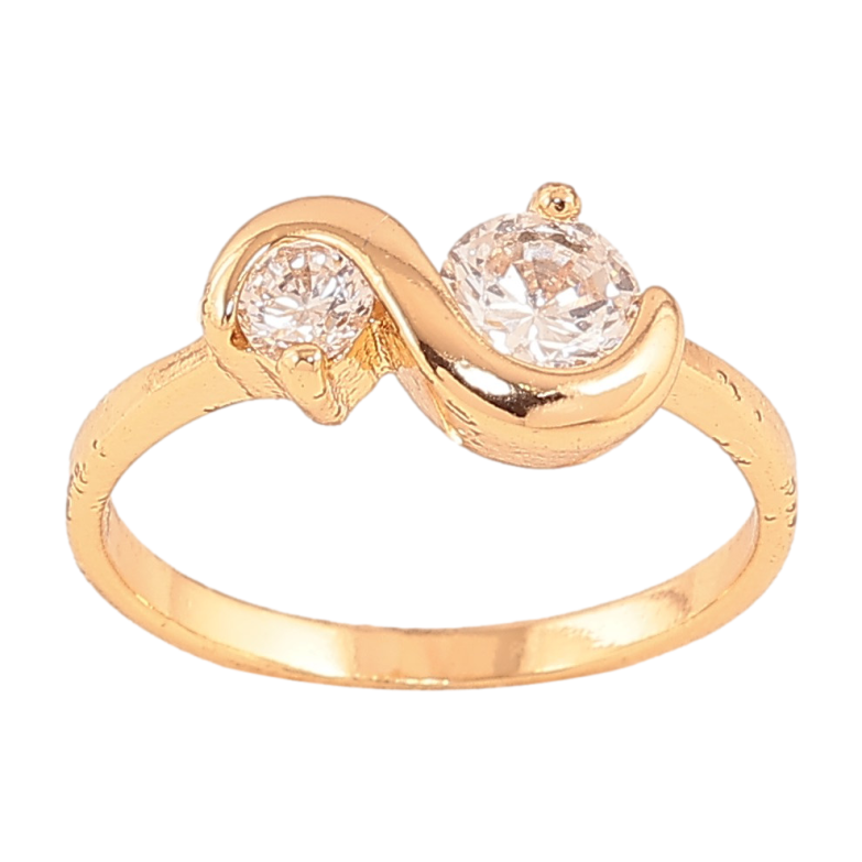 Каблучка Xuping колір Позолота 18K "Візерунок з кристалами" фото №1 Каблучка Xuping колір Позолота 18K "Візерунок з кристалами" фото №1