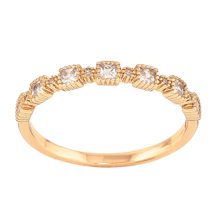 Кольцо Xuping цвет Позолота 18K "Узор с кристаллами"  фото №16