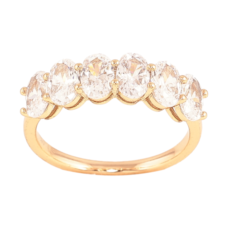 Кольцо Xuping цвет Позолота 18K "Дорожка кристаллов" фото №19