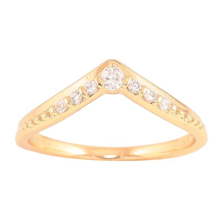 Каблучка Xuping колір Позолота 18K "Візерунок з кристалами" фото №23