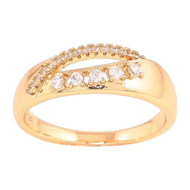 Кольцо Xuping цвет Позолота 18K "Узор с кристаллами" фото №14