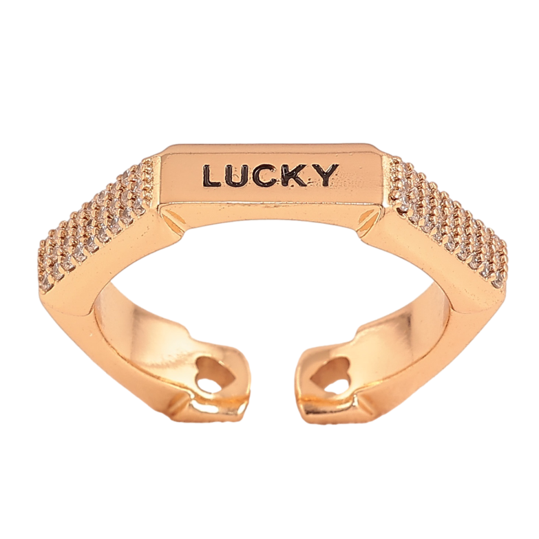 Каблучка Xuping колір Позолота 18K "Lucky" фото №1