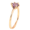 Кольцо Xuping цвет Позолота 18K "Сиреневый кристалл" ø 6мм фото №2