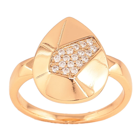 Кольцо Xuping цвет Позолота 18K "Узор с кристаллами" фото №1