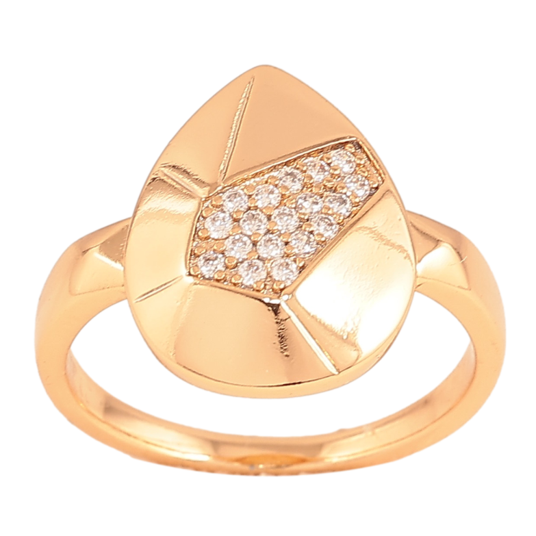 Кольцо Xuping цвет Позолота 18K "Узор с кристаллами" фото №1