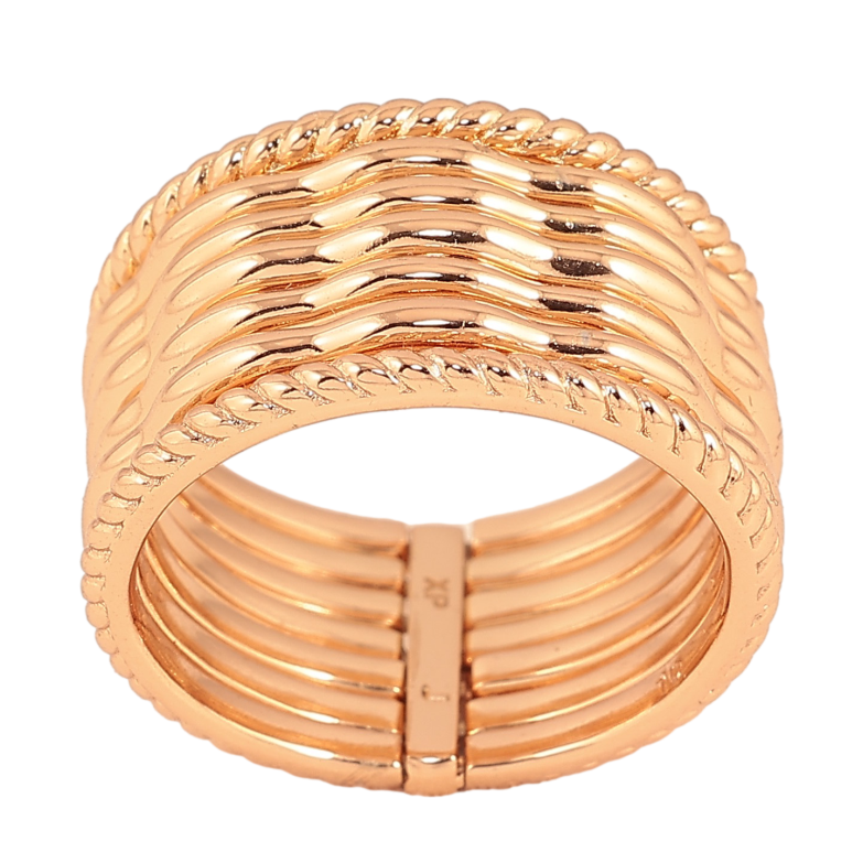 Кольцо Xuping цвет Позолота 18K "Сем колец соединены в одно" фото №3 Кольцо Xuping цвет Позолота 18K "Сем колец соединены в одно" фото №3