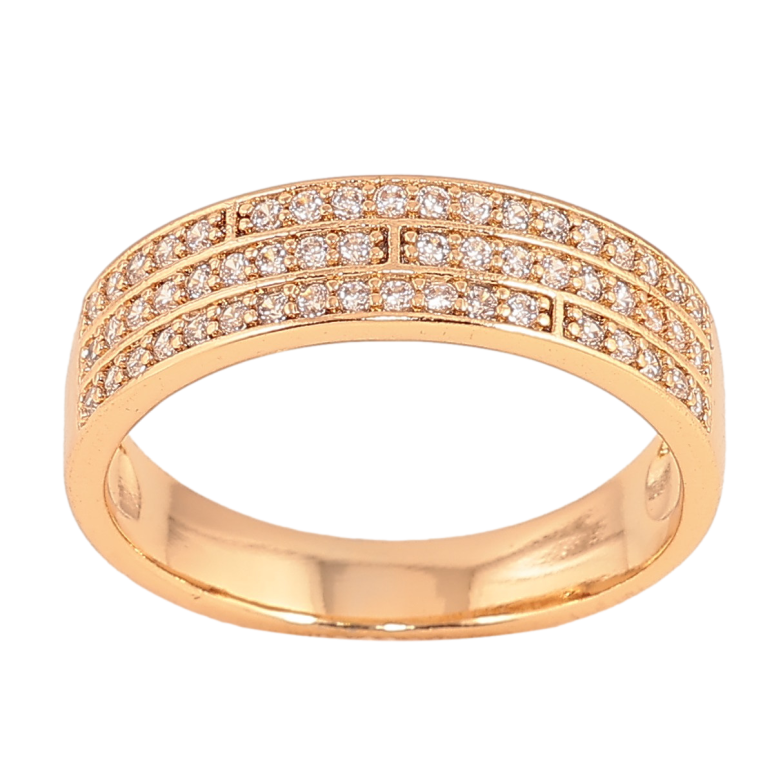 Каблучка Xuping колір Позолота 18K "Візерунок з кристалами" фото №4 Каблучка Xuping колір Позолота 18K "Візерунок з кристалами" фото №4