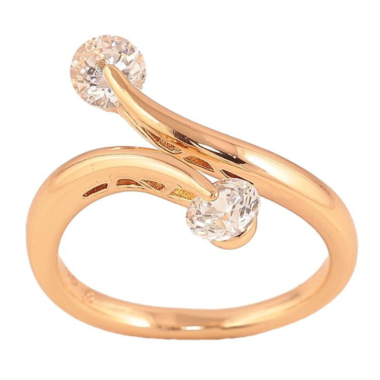 Кольцо Xuping цвет Позолота 18K "Узор с кристаллами" фото №8 Кольцо Xuping цвет Позолота 18K "Узор с кристаллами" фото №8