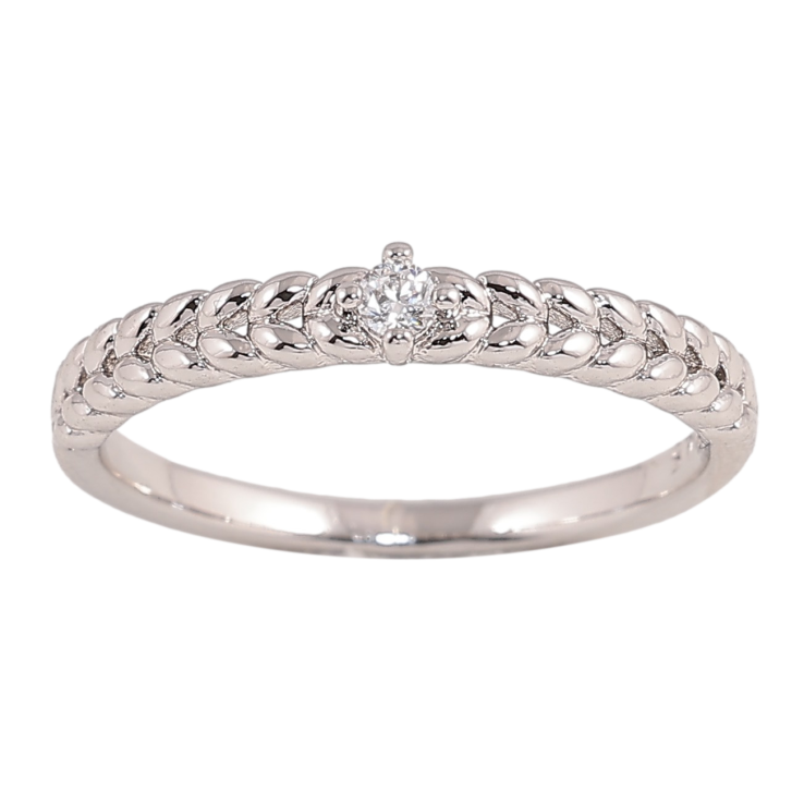 Кольцо Xuping цвет Родий "Узор с кристаллом" фото №15 Кольцо Xuping цвет Родий "Узор с кристаллом" фото №15