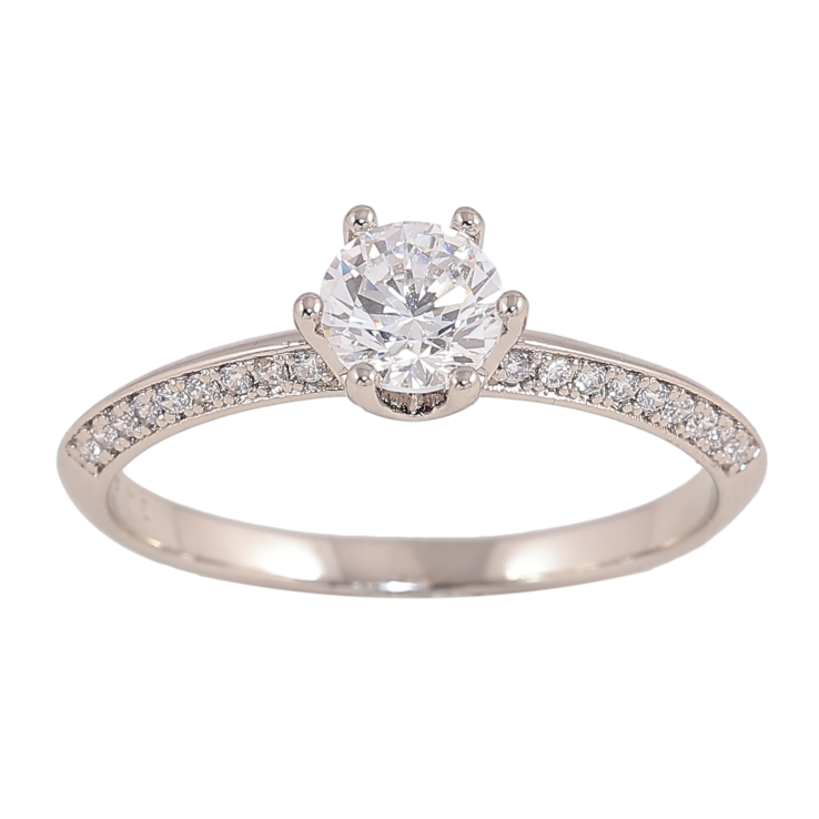 Кольцо Xuping цвет Родий "Кристалл, ø 5мм" фото №23 Кольцо Xuping цвет Родий "Кристалл, ø 5мм" фото №23