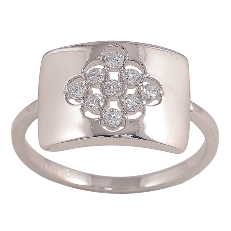 Кольцо Xuping цвет Родий "Узор с кристаллами" фото №23 Кольцо Xuping цвет Родий "Узор с кристаллами" фото №23