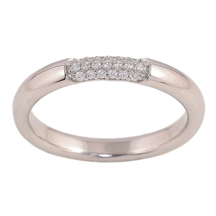 Каблучка Xuping колір Родій "Візерунок з кристалами" фото №15