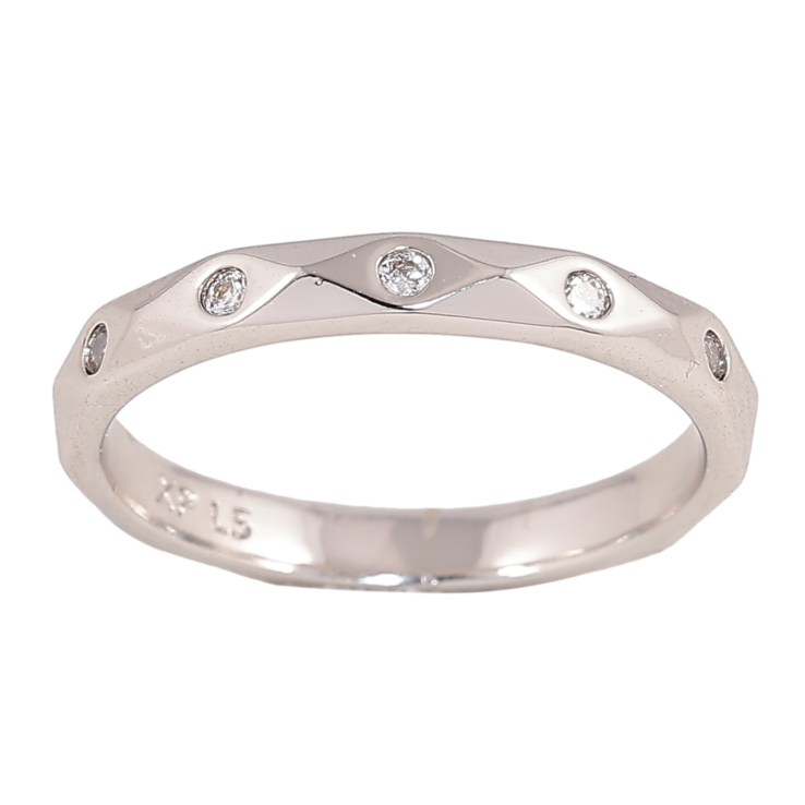 Кольцо Xuping цвет Родий "Узор с кристаллами, шир. 2.5мм" фото №18 Кольцо Xuping цвет Родий "Узор с кристаллами, шир. 2.5мм" фото №18