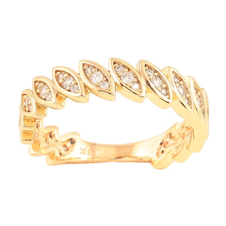 Каблучка Xuping колір позолота 18K візерунок з кристалами фото №23 Каблучка Xuping колір позолота 18K візерунок з кристалами фото №23