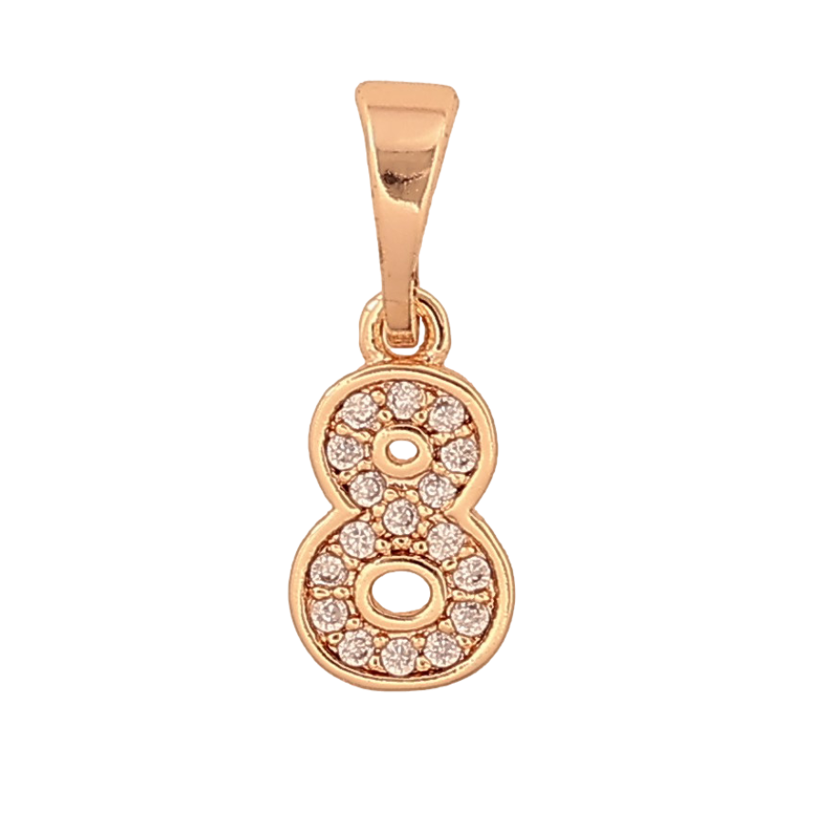 Кулон Xuping M&L колір 18K "Цифра 8" для ланцюжка до 5мм фото №1 Кулон Xuping M&L колір 18K "Цифра 8" для ланцюжка до 5мм фото №1