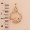 Кулон Xuping M&L колір 18K "Love" для ланцюжка до 5мм фото №2 Кулон Xuping M&L колір 18K "Love" для ланцюжка до 5мм фото №2
