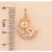 Кулон Xuping M&L цвет 18K "Мишка на Луне" для цепочки до 5мм фото №2