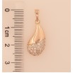 Кулон Xuping M&L колір 18K "Крапелька з кристалами" для ланцюжка до 5мм фото №2 Кулон Xuping M&L колір 18K "Крапелька з кристалами" для ланцюжка до 5мм фото №2