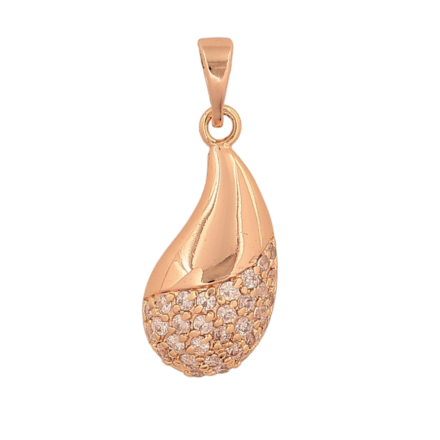 Кулон Xuping M&L колір 18K "Крапелька з кристалами" для ланцюжка до 5мм фото №1 Кулон Xuping M&L колір 18K "Крапелька з кристалами" для ланцюжка до 5мм фото №1