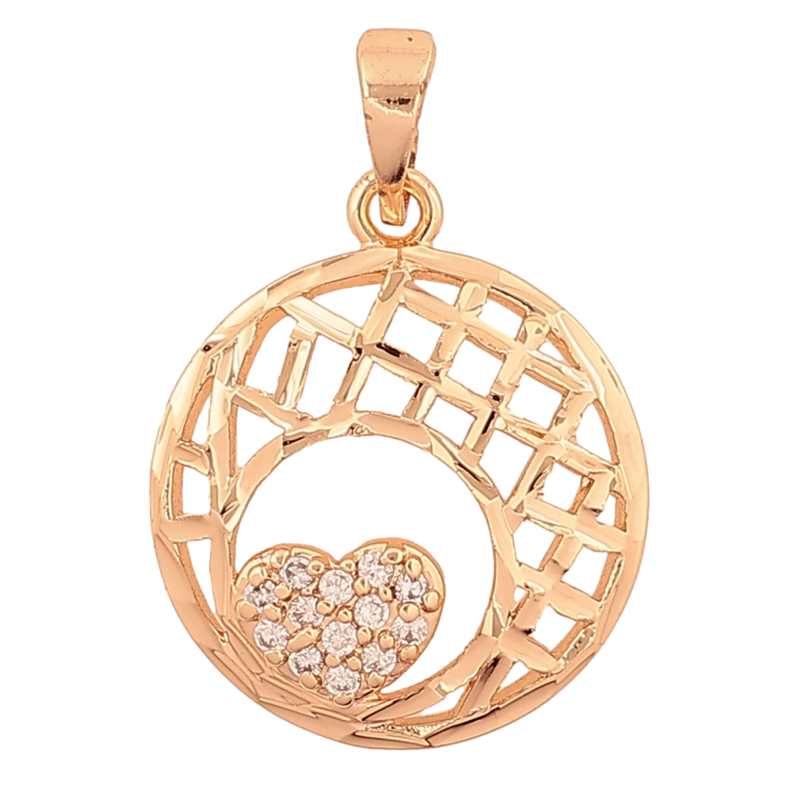 Кулон Xuping M&L колір 18K "Візерунок з серцем" для ланцюжка до 5мм фото №1