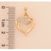 Кулон Xuping M&L цвет 18K "Сердечко" для цепочки до 5мм фото №2